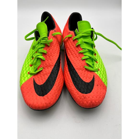 Nike Hypervenom Phelon III FG Soccer Cleats Men's 13 Electric Green Orange - Picture 2 of 8